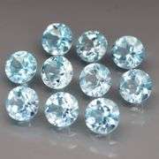 Matched! 15 piece 9.11ct full fire sky blue Topaz set!