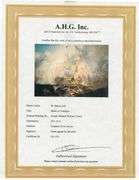Highly Collectible After Joseph Mallard William Turner, One of a kind oil on Canvas signed by the ar