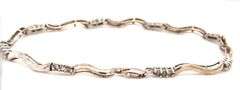 10kt White gold diamond bracelet