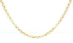Pretty 18K YG Italian Made Rollo Link Necklace