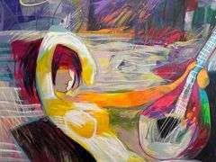 Vibrant Color-Driven Original on Canvas by Jessica Palacios Jessica Palacios Sientelo