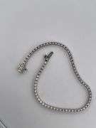 CERTIFIED 14K WHITE GOLD DIAMOND TENNIS BRACELET