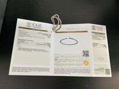 CERTIFIED 14K WHITE GOLD DIAMOND TENNIS BRACELET