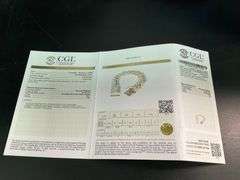 MEN'S 14K YELLOW GOLD AND DIAMOND CUBAN LINK BRACELET. CERTIFIED. OVER 135 GRAMS.