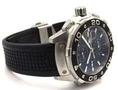 Tag Heuer Aquaracer black dial automatic watch