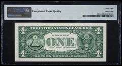 Superb 2017A $1 Note San Francisco Repeater Number 46614661 PMG 68!