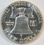 Superb Gem Cameo Proof 1955 Franklin Half Dollar