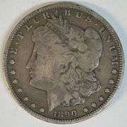 Scarce 1890-CC Morgan Silver Dollar. Key date