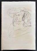 Very rare Henri Matisse etching signed in the plate, C.1920, from the series of Cinquante Dessins