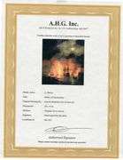 Highly Collectible After Ivan Konstantinovich Aivazovsky One of a kind oil on Canvas and signed by a