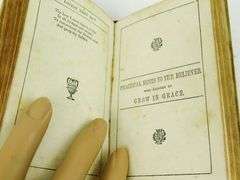 2 Small 19th Century Religious Antique Books