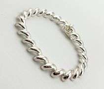Italian 925 Sterling Silver Solid San Marco Bracelet