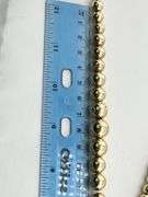 14KT Yellow Gold Gratuated Round Polished Gold Bead Necklace