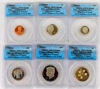 6 Graded PR70 DCAM U.S. Coins, All 2020-S, 1st Day Issues