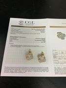 CERTIFIED BRAND NEW 14K YELLOW GOLD DIAMOND STUD EARRINGS