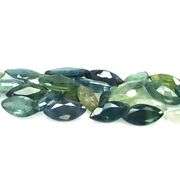 Multi-hue 7.60ct natural blue green Sapphire set