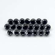 Diamond black! 2.50ct set of 2.8mm untreated Spinels!