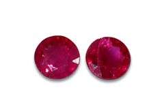 Sweet Natural Ruby Pair