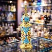 Classic Peacock Blue Refillable Perfume Bottle