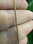 10k Yellow Gold Solid Franco Wheat Rope Chain 1.2mm Necklace 22"
