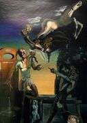 Salvador Dali, Invisible Sleeping Woman, Horse, Lion