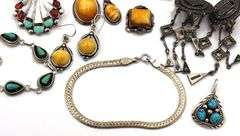 Big group lot of vintage 925 sterling silver mixed jewelry