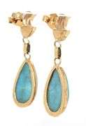 14kt Yellow gold Lamiar dangle earrings