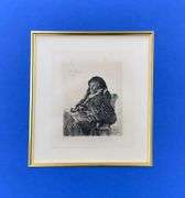 Extremely Rare and Collectible Antique Etching After Rembrandt, c. 1880