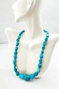 925 Sterling Silver DRT Jay King Turquoise Nugget Beaded Necklace