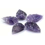 Lot of 5 Natural Amethyst Arrowheads
