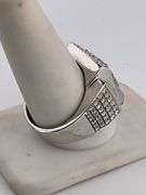 MEN'S CERTIFIED 14K WHITE GOLD DIAMOND RING