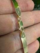 10k Yellow Gold Solid Flat Herringbone Chain 4.95mm Necklace 24"