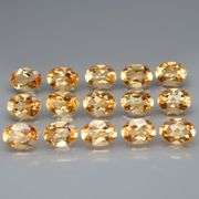 High fire 10.50ct 7x5mm real Brazilian Citrine set!