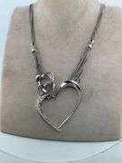 CERTIFIED 18K WHITE GOLD DIAMOND NECKLACE