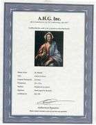 Highly Collectible After El Greco One of a kind oil on Canvas signed by the artist, Christ As Savior