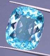 Superbly cut heavy flashing 14.20ct VS grade Swiss blue Topaz