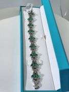 Exotic Emerald Bracelet in Sterling Silver