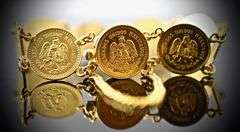Valuable 21.6K Mexican 2.5 Peso  Coin Bracelet