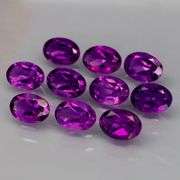 Top royal purple! 6.98ct 7x5mm real Bolivian Amethyst set!