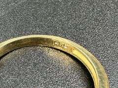 14k Yellow Gold Heart Ring w/ White & Pink CZ's Size 7