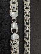 Sterling Silver 925 Heavy Double Curb 12mm Offset Cuban Chain Italy Necklace 24"