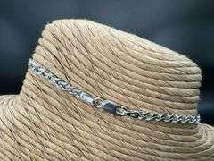 Sterling Silver Italian Curb Chain 3.3mm Solid 925 Italy Miami Link Bracelet 8"