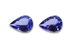 Graceful Pear-shaped Tanzanite Pair