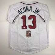 Autographed Ronald Acuña Jr. Atlanta Baseball Jersey with COA
