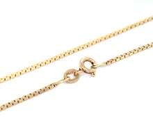 14kt Yellow gold Mirror box chain necklace