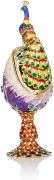 Hand-Painted Peacock Style Fabergé Egg Enamel Trinket Box
