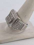 MEN'S CERTIFIED 14K WHITE GOLD DIAMOND RING