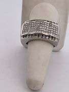 MEN'S CERTIFIED 14K WHITE GOLD AND DIAMOND RING 2.50 CARATS