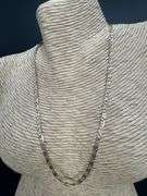 10k Gold Rose White Yellow Tri Color Solid Valentino Diamond-Cut Star Link Chain 3.2mm Necklace 16"