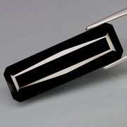 Elegant 16.68ct silky black Loas Tektite